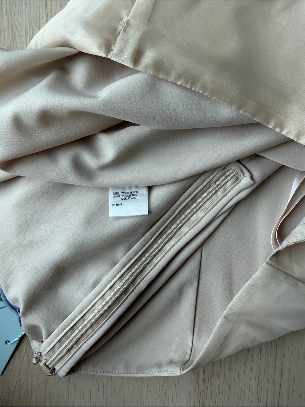 Antonio Melani Priscilla Skirt Womens 8 Taupe Satin Midi NWT Lined Formal $120 - Picture 14 of 14